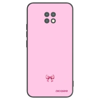 Picasee Xiaomi Redmi Note 9T Hülle - Schwarzes Silikon - Blush bow