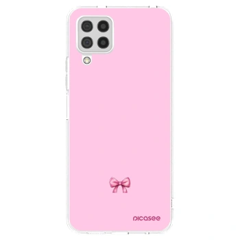 Picasee Samsung Galaxy A22 A225F 4G Hülle - Transparentes Silikon - Blush bow