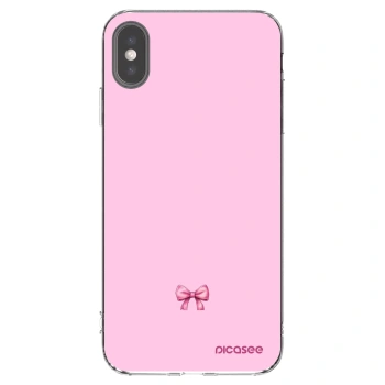 Picasee Apple iPhone XS Max Hülle - Transparentes Silikon - Blush bow