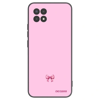 Picasee Realme 8i Hülle - Schwarzes Silikon - Blush bow