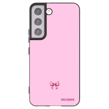 Picasee Samsung Galaxy S22 5G Hülle - Schwarzes Silikon - Blush bow