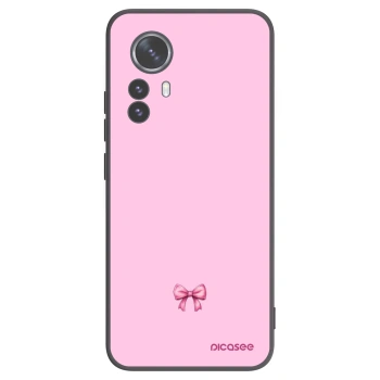 Picasee Xiaomi 12 Pro Hülle - Schwarzes Silikon - Blush bow