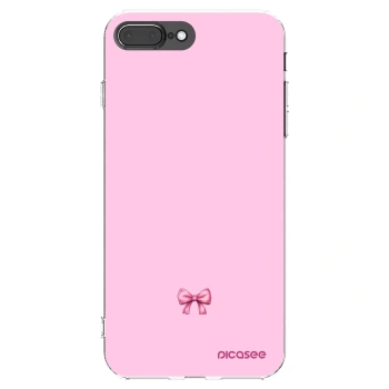 Picasee Apple iPhone 8 Plus Hülle - Transparentes Silikon - Blush bow