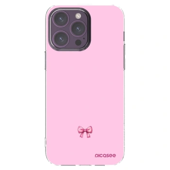 Picasee Apple iPhone 14 Pro Max Hülle - Transparentes Silikon - Blush bow