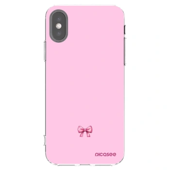Picasee Apple iPhone X/XS Hülle - Transparentes Silikon - Blush bow