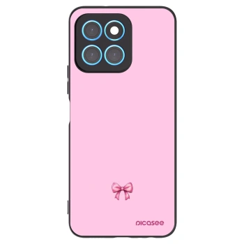 Picasee Honor X8 5G Hülle - Schwarzes Silikon - Blush bow