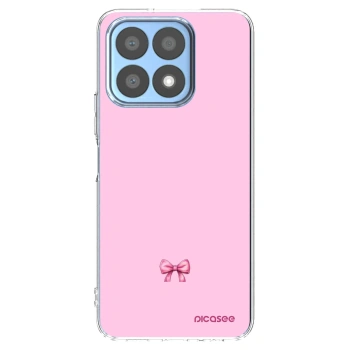 Picasee Honor X8a Hülle - Transparentes Silikon - Blush bow
