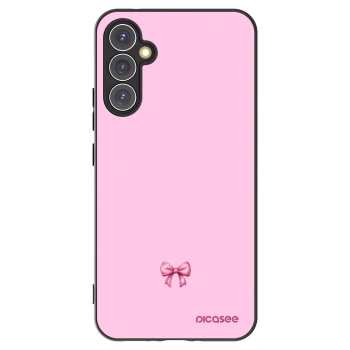 Picasee Samsung Galaxy A34 5G A346B Hülle - Schwarzes Silikon - Blush bow