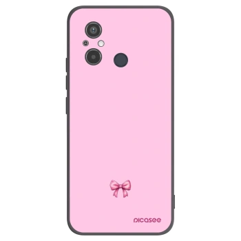Picasee Xiaomi Redmi 12C Hülle - Schwarzes Silikon - Blush bow