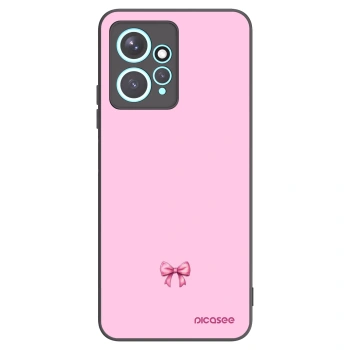Picasee Xiaomi Redmi Note 12 4G Hülle - Schwarzes Silikon - Blush bow