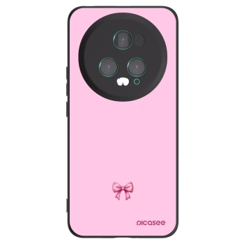 Picasee Honor Magic5 Pro Hülle - Schwarzes Silikon - Blush bow