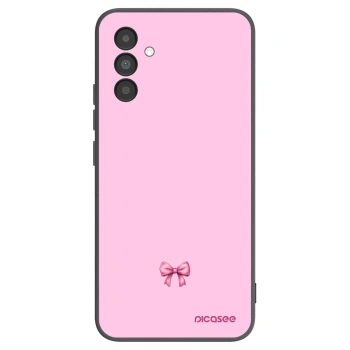 Picasee Samsung Galaxy A04s A047F Hülle - Schwarzes Silikon - Blush bow