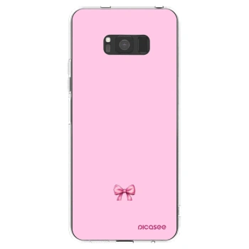 Picasee Samsung Galaxy S8 G950F Hülle - Transparentes Silikon - Blush bow
