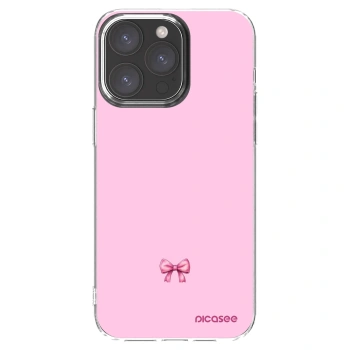 Picasee Apple iPhone 15 Pro Max Hülle - Transparentes Silikon - Blush bow