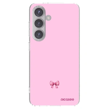 Picasee Samsung Galaxy S24 S921B 5G Hülle - Transparentes Silikon - Blush bow
