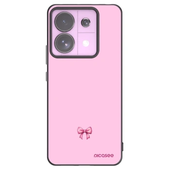 Picasee Xiaomi Redmi Note 13 Pro 5G Hülle - Schwarzes Silikon - Blush bow