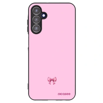 Picasee Samsung Galaxy A15 A156B 5G Hülle - Schwarzes Silikon - Blush bow