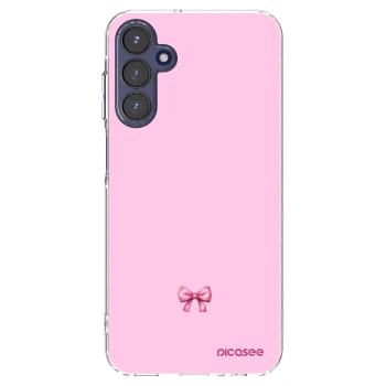 Picasee Samsung Galaxy A15 A155F 4G Hülle - Transparentes Silikon - Blush bow