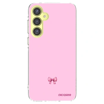 Picasee Samsung Galaxy A35 5G A356B Hülle - Transparentes Silikon - Blush bow