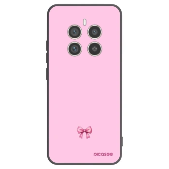 Picasee Realme 12 Pro 5G Hülle - Schwarzes Silikon - Blush bow
