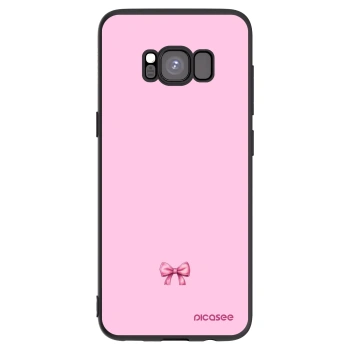 Picasee Samsung Galaxy S8 G950F Hülle - Schwarzes Silikon - Blush bow