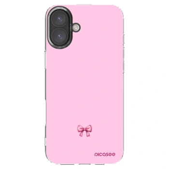 Picasee Apple iPhone 16 Plus Hülle - Transparentes Silikon - Blush bow
