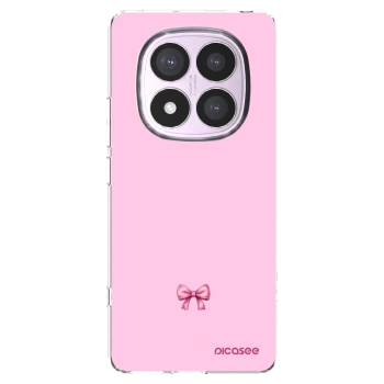 Picasee Xiaomi Redmi Note 14 Pro 5G Hülle - Transparentes Silikon - Blush bow