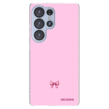 Picasee Samsung Galaxy S25 Ultra 5G Hülle - Transparentes Silikon - Blush bow