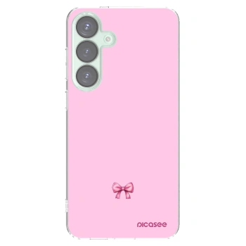 Picasee Samsung Galaxy S25+ 5G Hülle - Transparentes Silikon - Blush bow