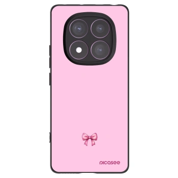 Picasee Xiaomi Redmi Note 14 Pro 4G Hülle - Schwarzes Silikon - Blush bow