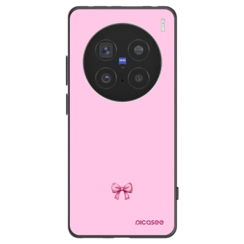 Picasee Vivo X200 Pro Hülle - Schwarzes Silikon - Blush bow