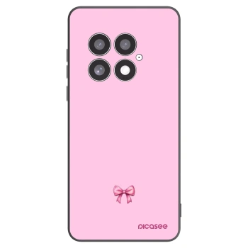 Picasee OnePlus 13 5G Hülle - Schwarzes Silikon - Blush bow
