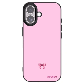Picasee Apple iPhone 17 Hülle - Schwarzes Silikon - Blush bow