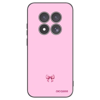 Picasee Xiaomi Redmi Note 15 Pro 4G Hülle - Schwarzes Silikon - Blush bow
