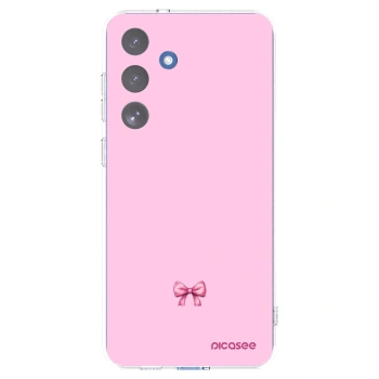 Picasee Samsung Galaxy S25 FE 5G Hülle - Transparentes Silikon - Blush bow