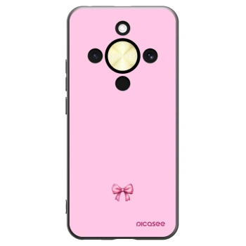 Picasee Honor Magic8 Lite 5G Hülle - Schwarzes Silikon - Blush bow