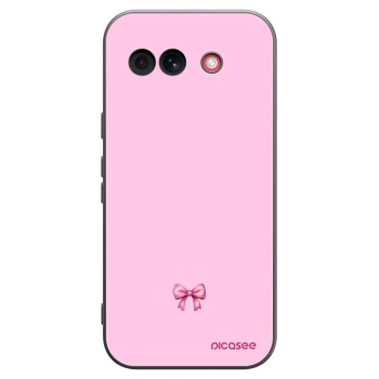 Picasee Google Pixel 10a Hülle - Schwarzes Silikon - Blush bow