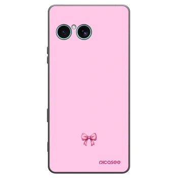 Picasee Sony Xperia 10 VII Hülle - Schwarzes Silikon - Blush bow