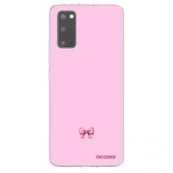 Picasee Samsung Galaxy S20 G980F Hülle - Transparentes Silikon - Blush bow