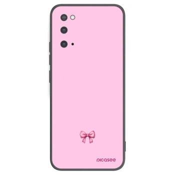 Picasee Samsung Galaxy S20 G980F Hülle - Schwarzes Silikon - Blush bow