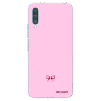 Picasee Samsung Galaxy A30s A307F Hülle - Transparentes Silikon - Blush bow