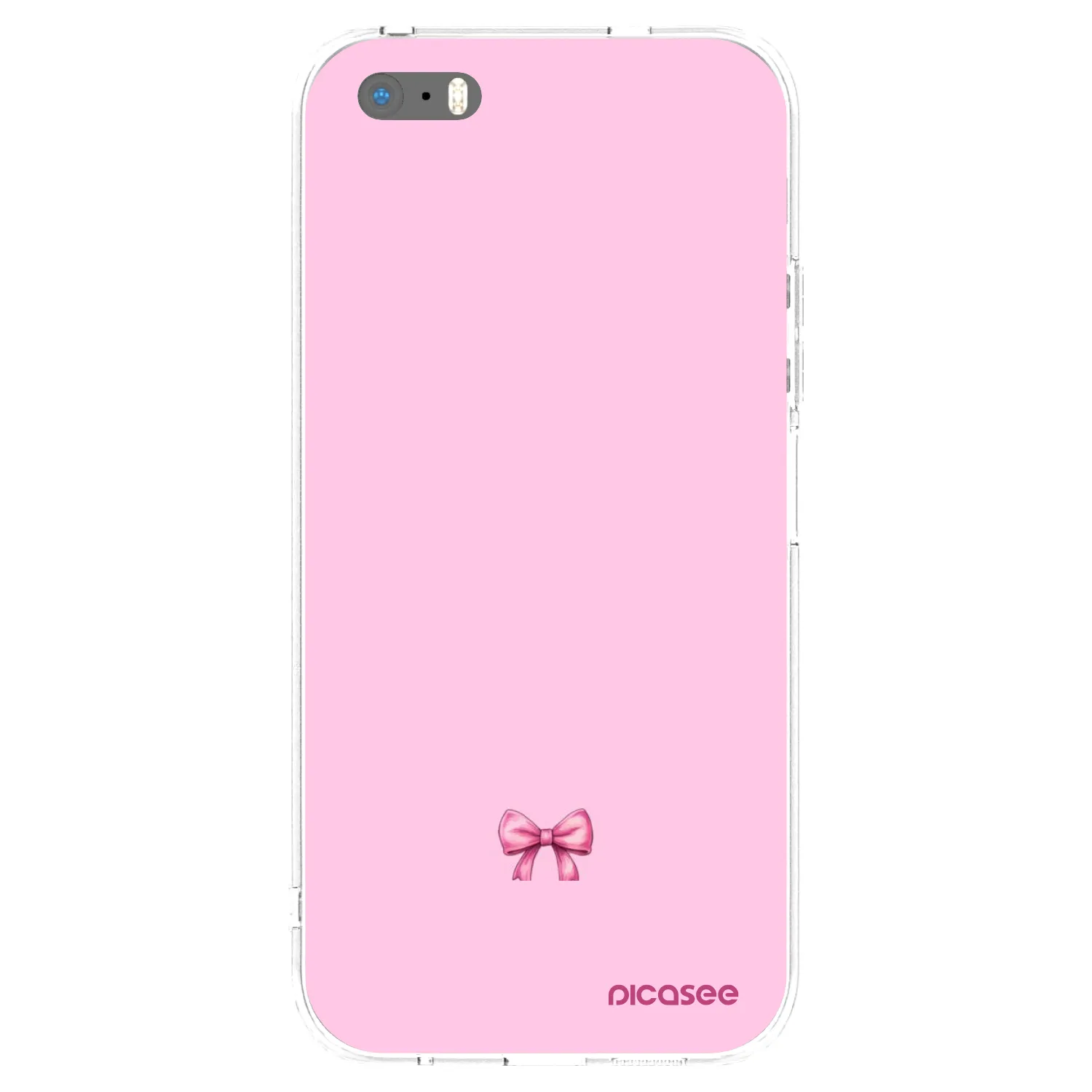 Picasee Apple iPhone 5/5S/SE Hülle - Transparentes Silikon - Blush bow