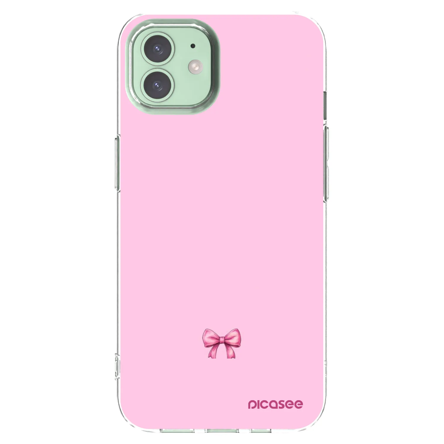 Picasee Apple iPhone 12 Pro Hülle - Transparentes Silikon - Blush bow