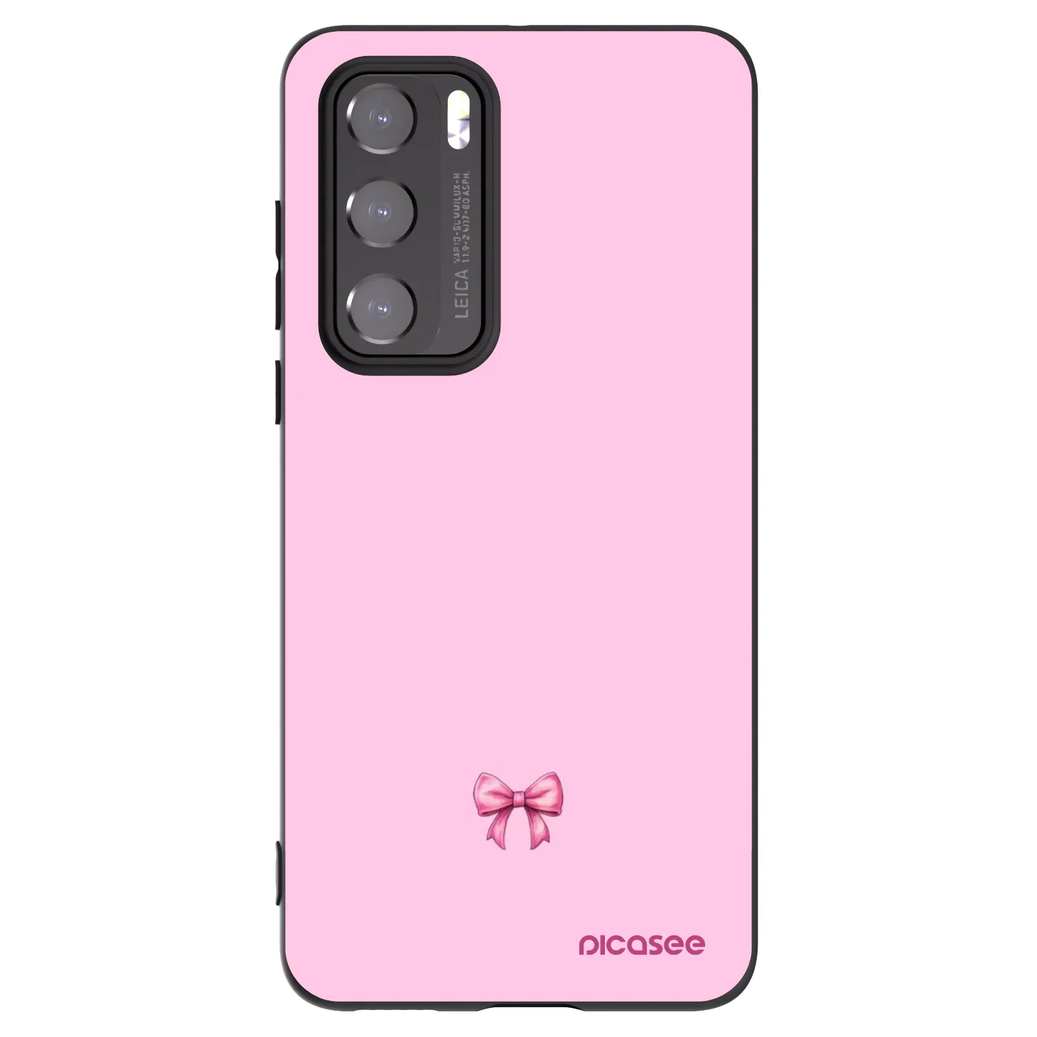 Picasee Huawei P40 Hülle - Schwarzes Silikon - Blush bow