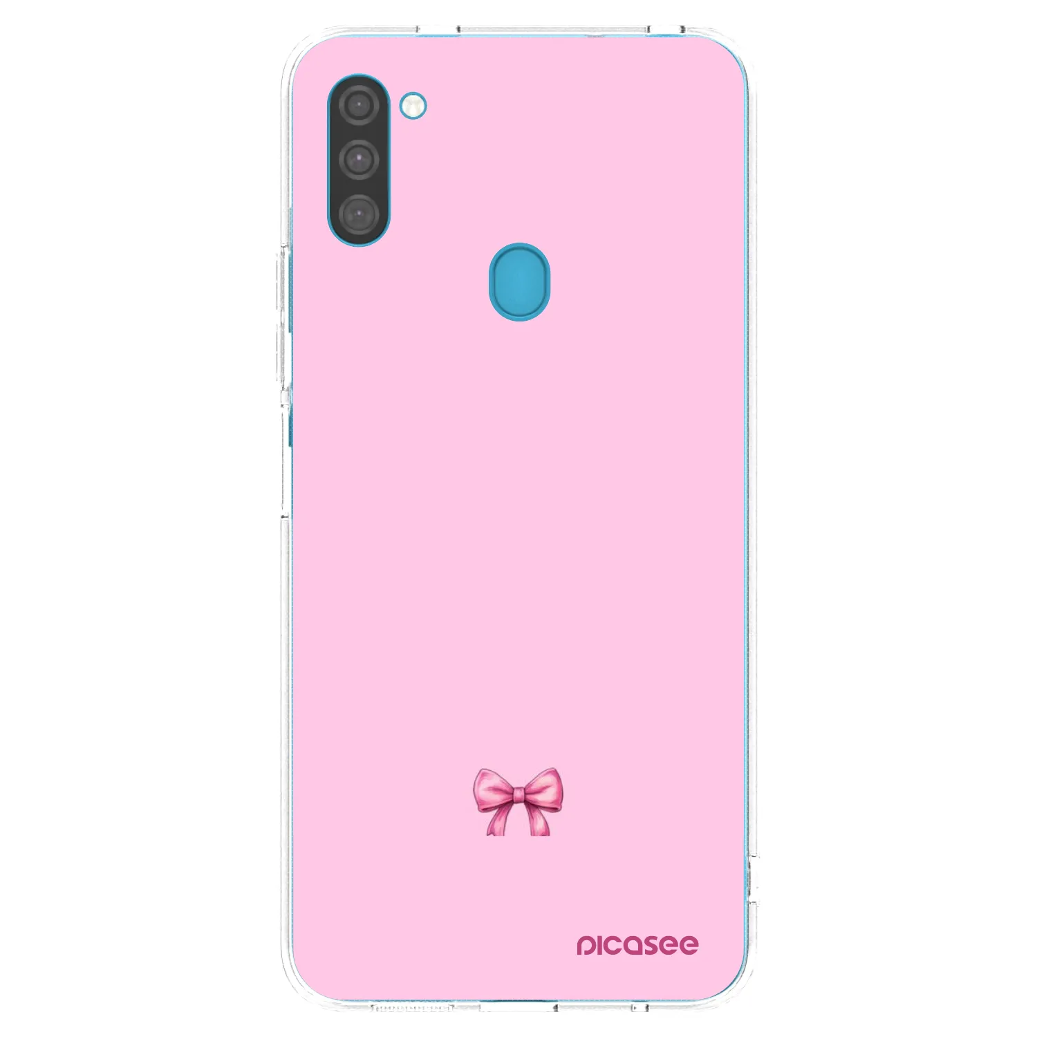 Picasee Samsung Galaxy M11 Hülle - Transparentes Silikon - Blush bow