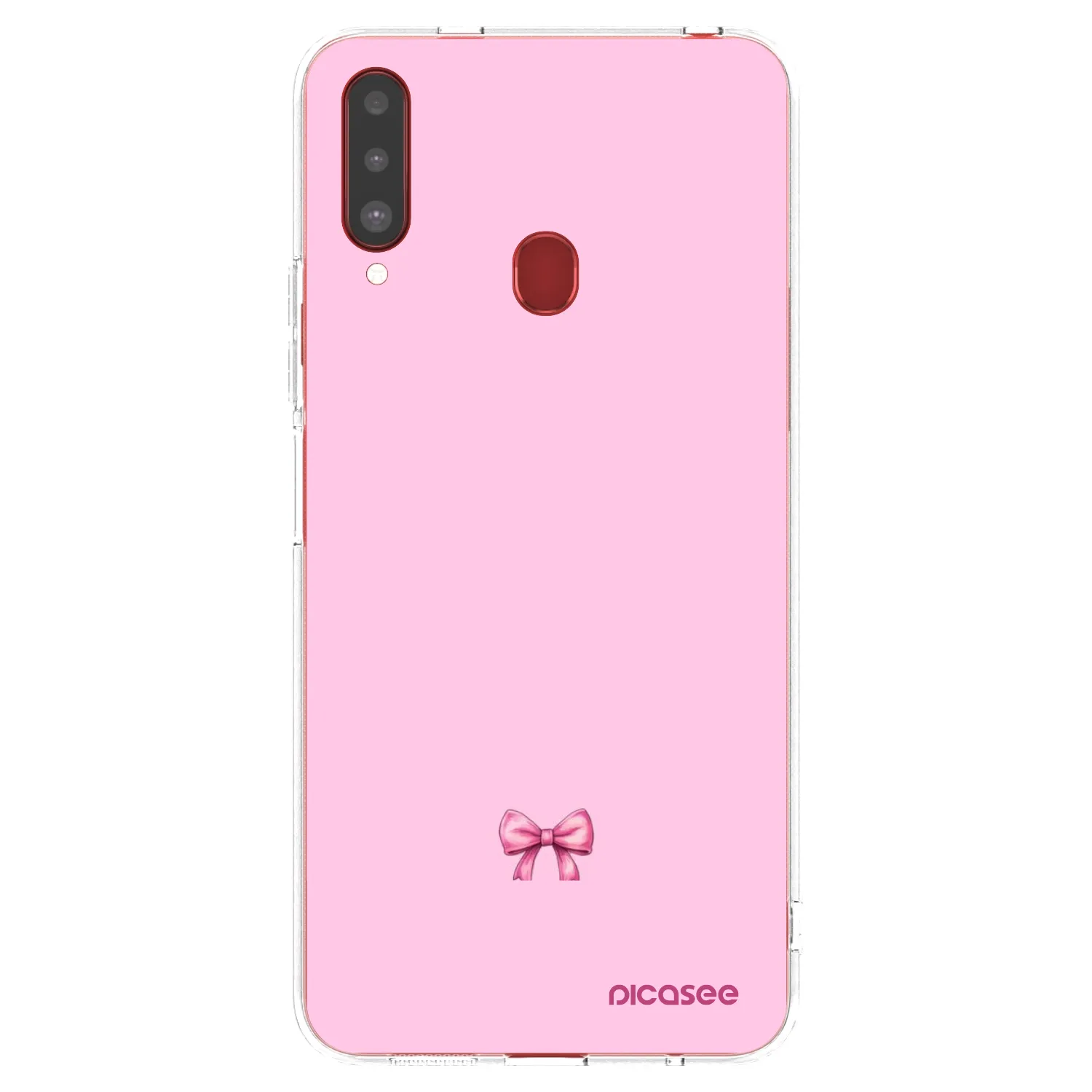 Picasee Samsung Galaxy A20s Hülle - Transparentes Silikon - Blush bow