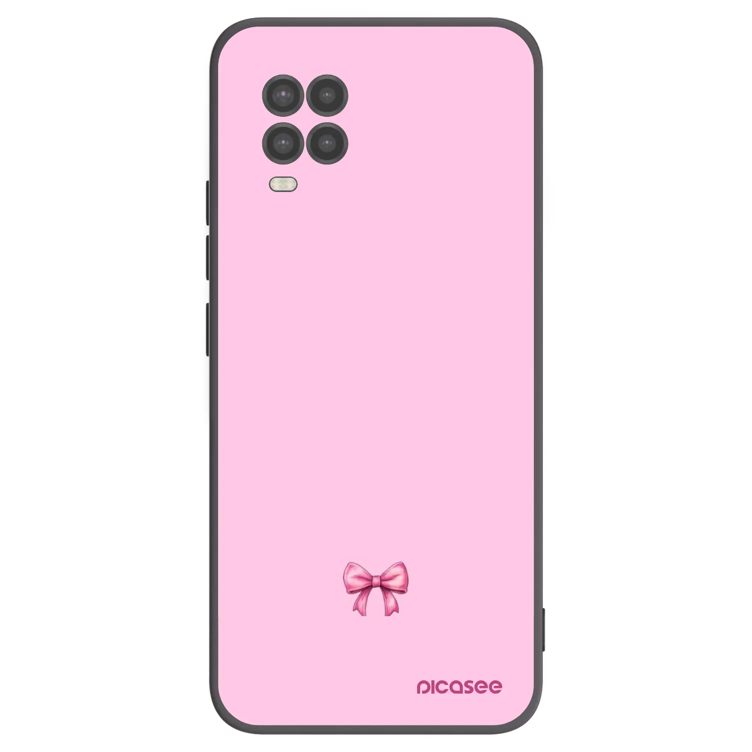 Picasee Xiaomi Mi 10 Lite Hülle - Schwarzes Silikon - Blush bow