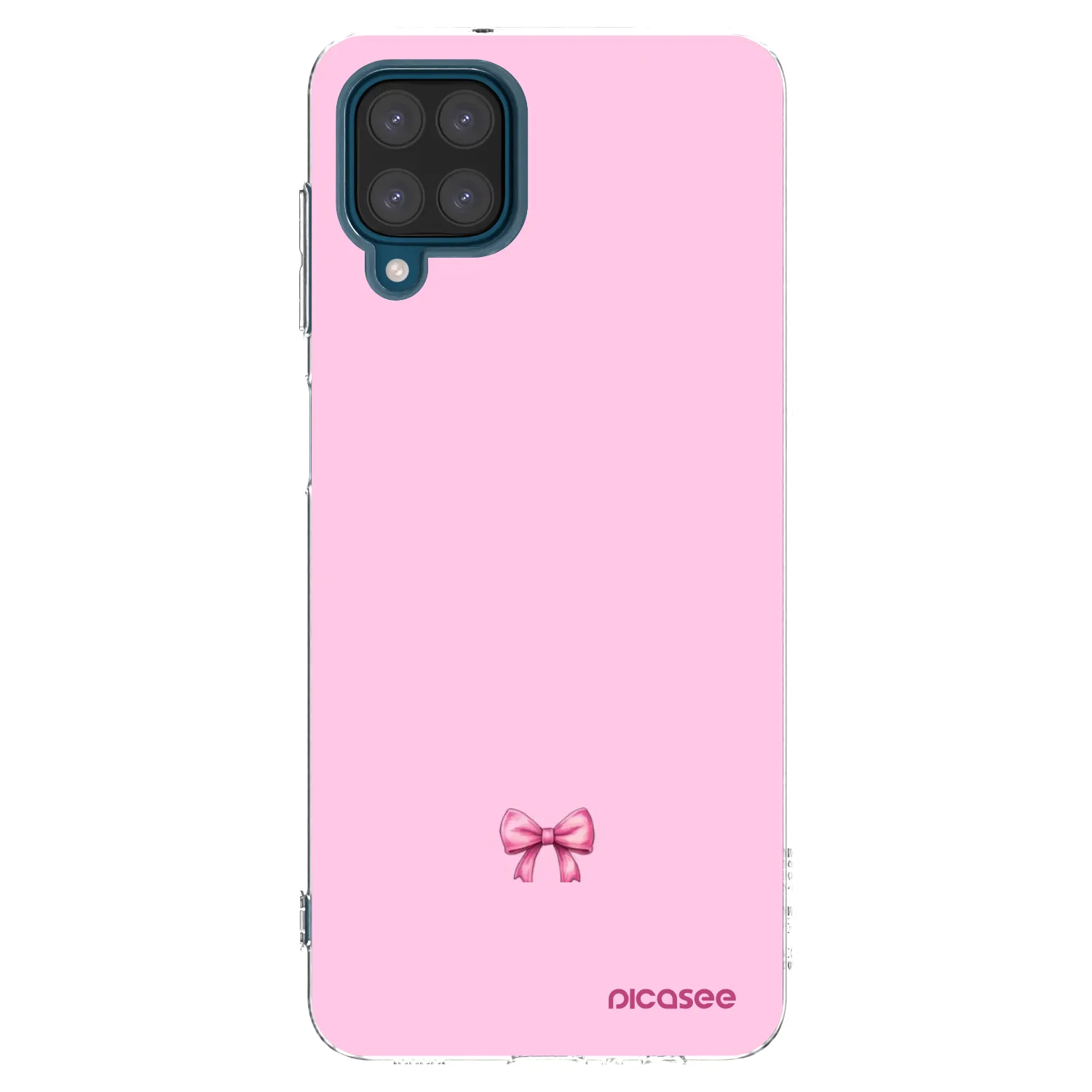 Picasee Samsung Galaxy A12 A125F Hülle - Transparentes Silikon - Blush bow