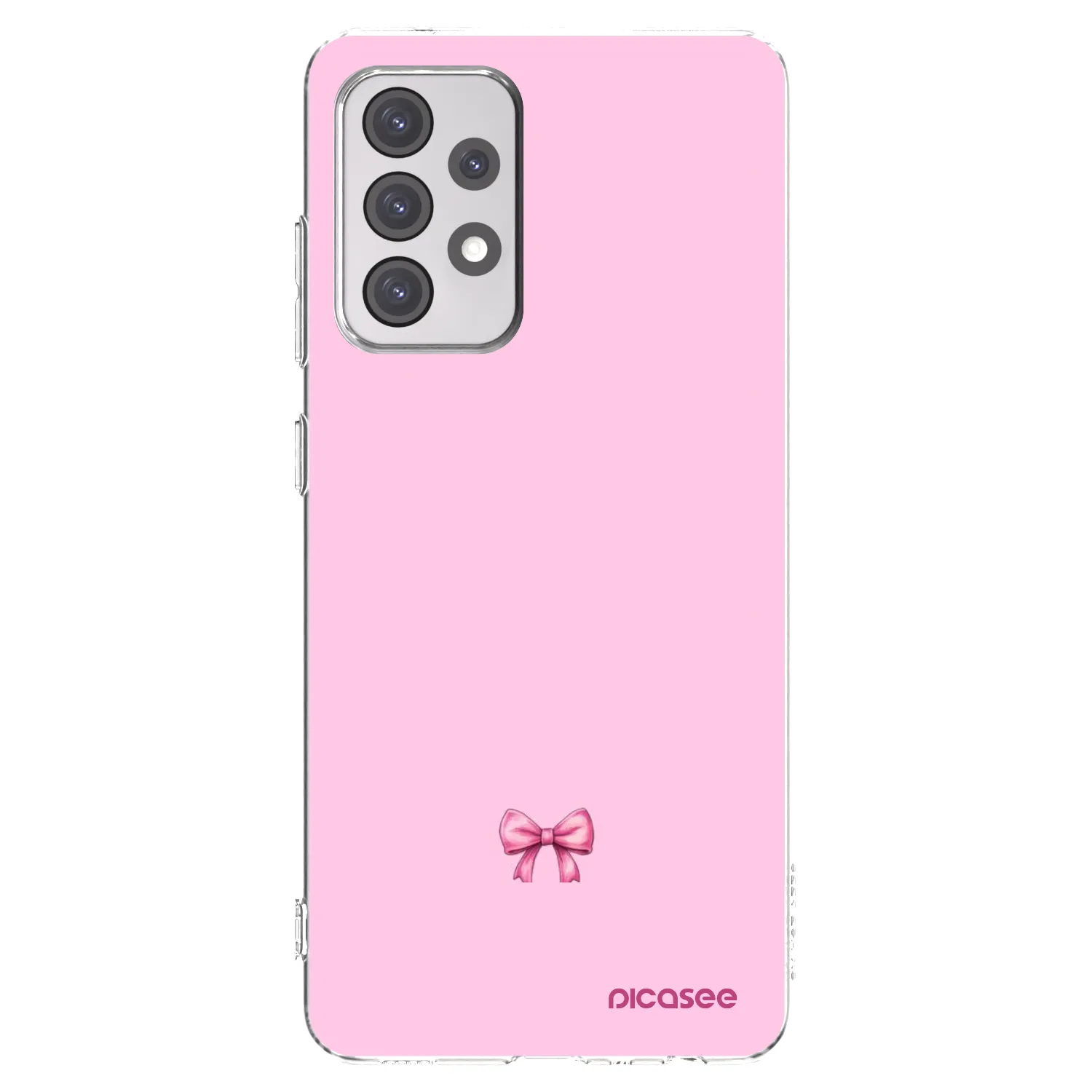 Picasee Samsung Galaxy A52 5G A525F Hülle - Transparentes Silikon - Blush bow
