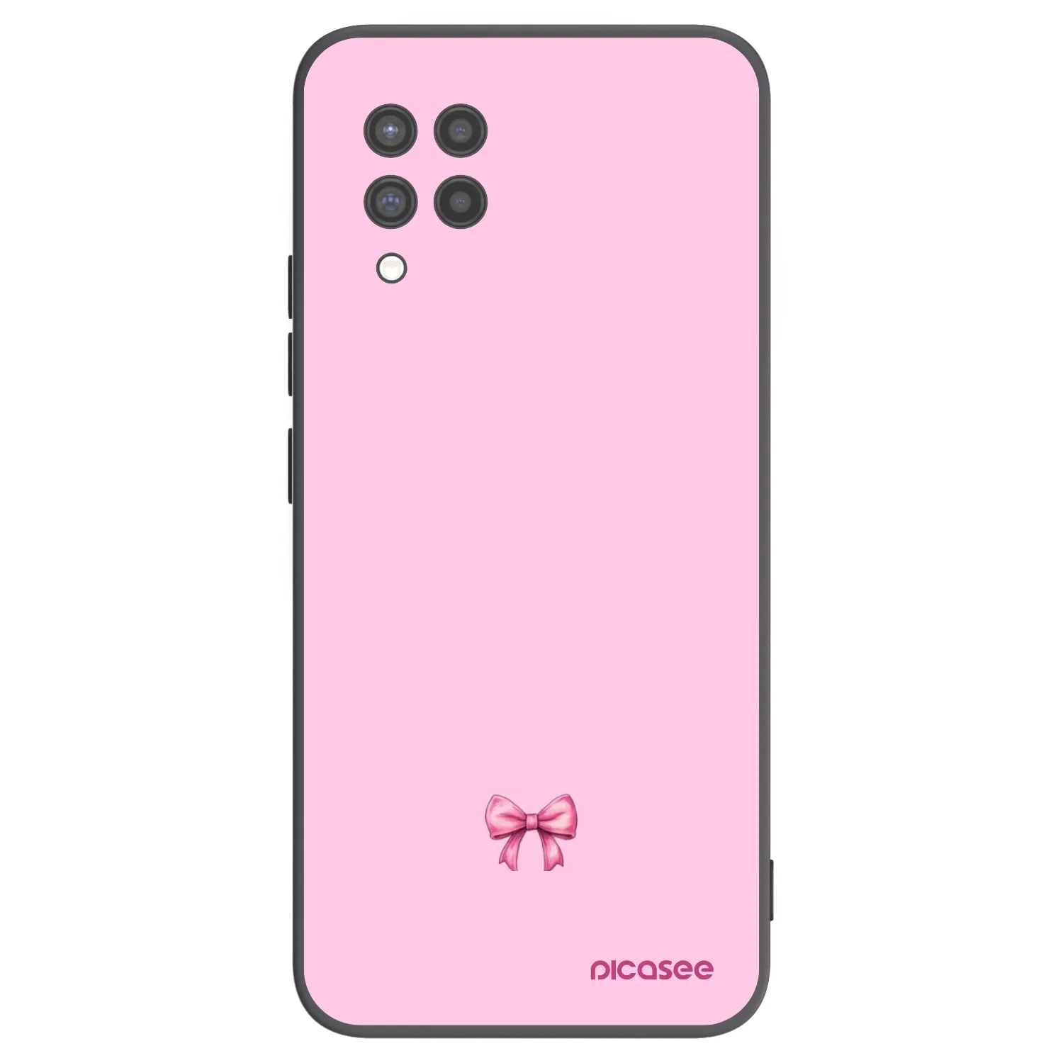Picasee Samsung Galaxy A42 A426B Hülle - Schwarzes Silikon - Blush bow
